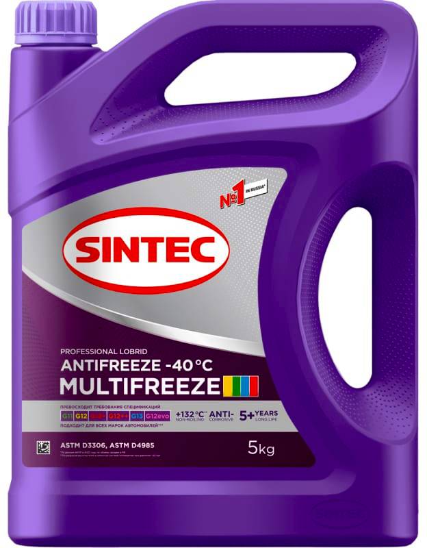 Антифриз SINTEC MultiFreeze Универсальный 5кг -40