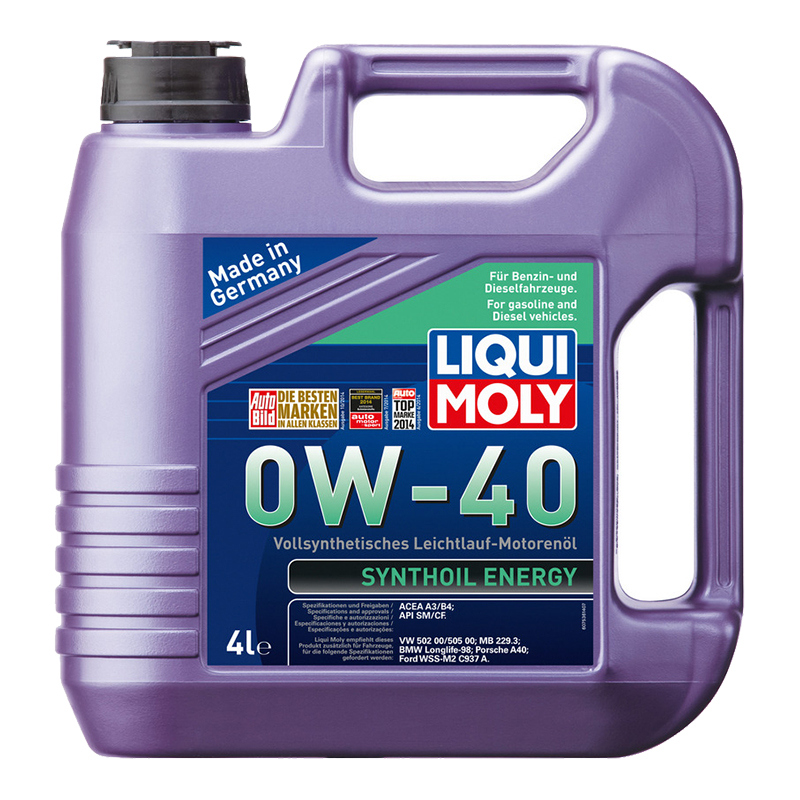 Масло моторное 7536 Liqui Moly Synthoil Energy 0W40 4л