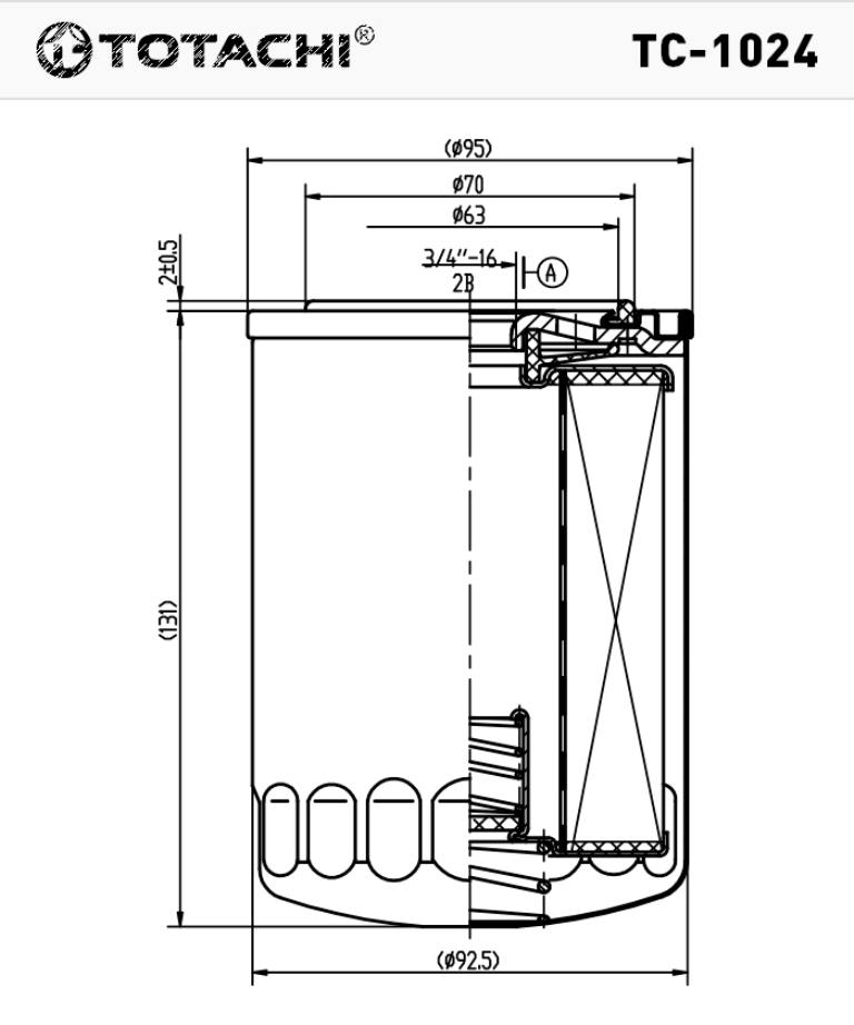 Фильтр очистки масла Totachi TC-1024