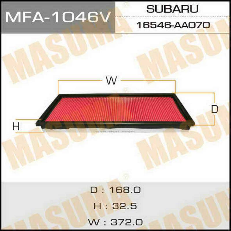 Воздушный фильтр MASUMA MFA-1046
