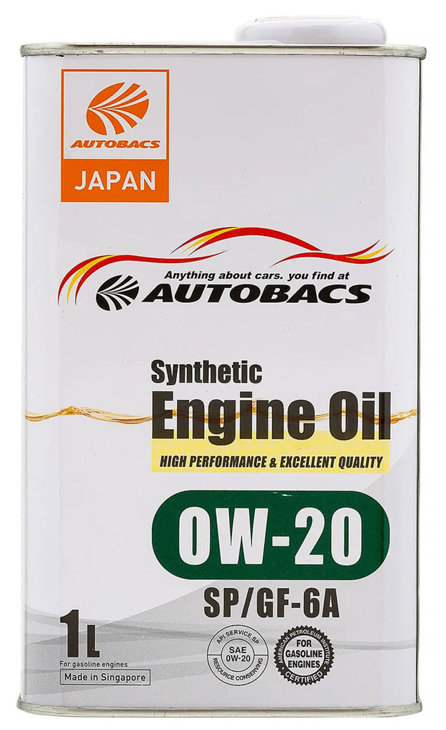 Моторное масло AUTOBACS ENGINE OIL FS 0W20 SP/GF-6 1л.