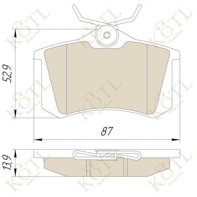 Тормозные колодки KOTL 823KT