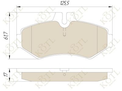 Тормозные колодки KOTL 1399KT