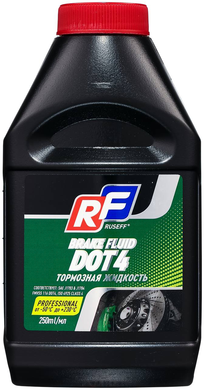 Тормозная жидкость 20634N RUSEFF DOT 4 (0, 25л)