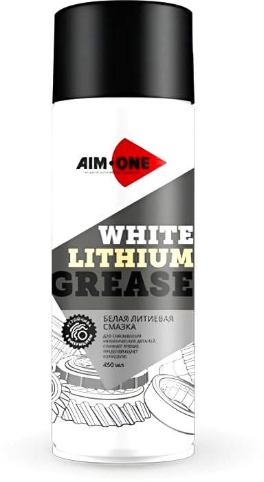 Cмазка белая литиевая AIM-ONE WG-450 450мл.