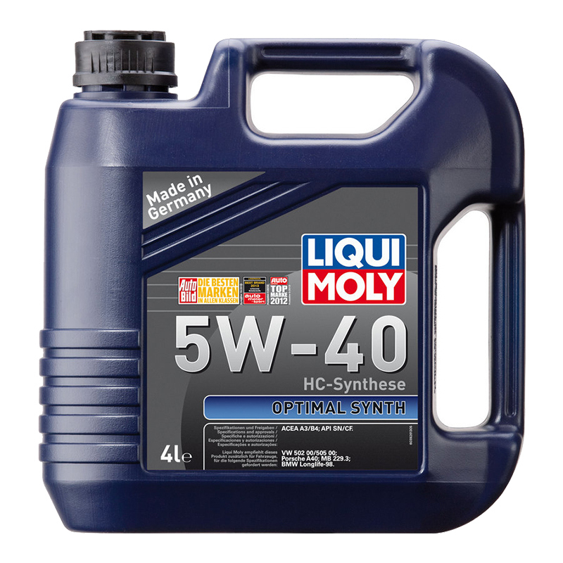 Масло моторное 3926 LiquiMoly OptimalSynth синтетическое 5W40 4л