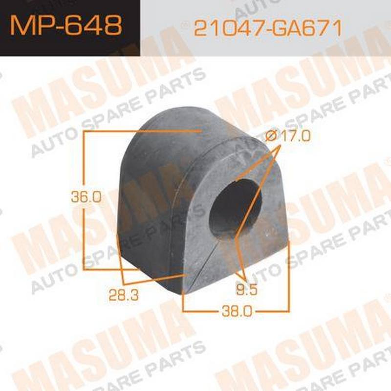 Втулка стабилизатора Masuma MP-648 21047-GA671