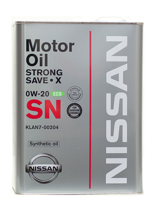 Моторное масло Nissan SN Strong Save X 0W20 4л