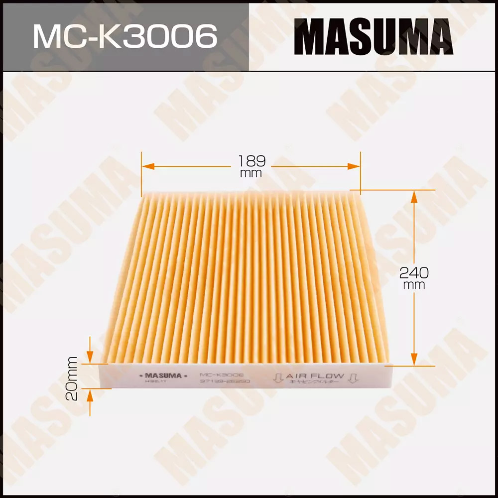 Фильтр салонный MASUMA MC-K3006