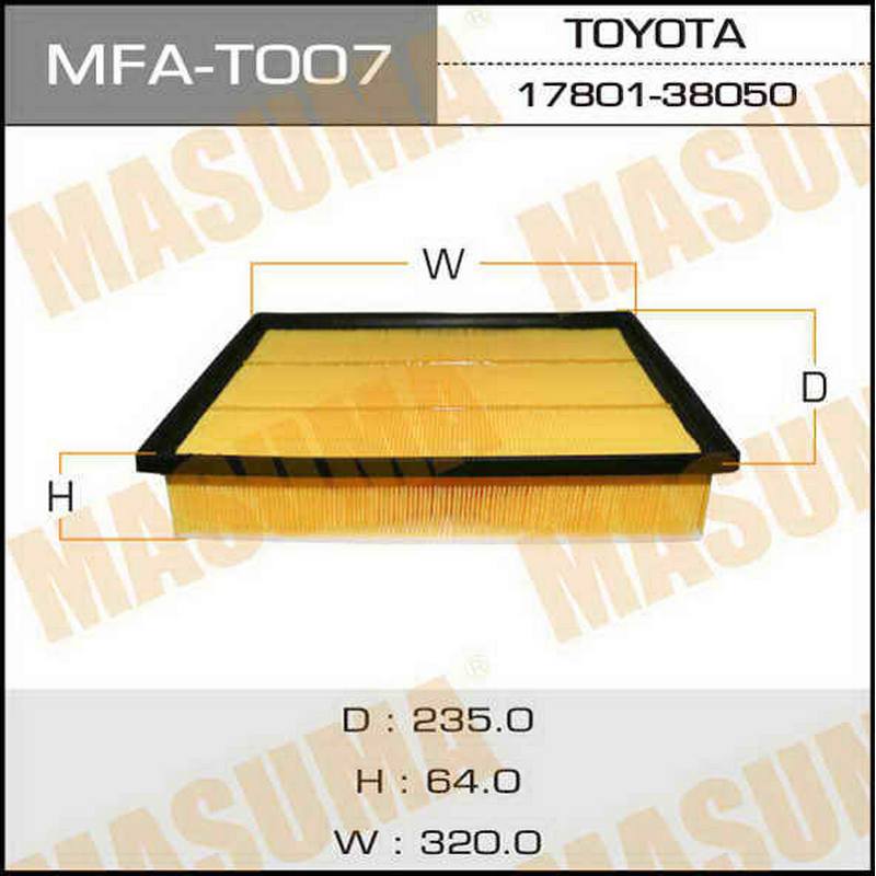 Воздушный фильтр MASUMA MFA-T007