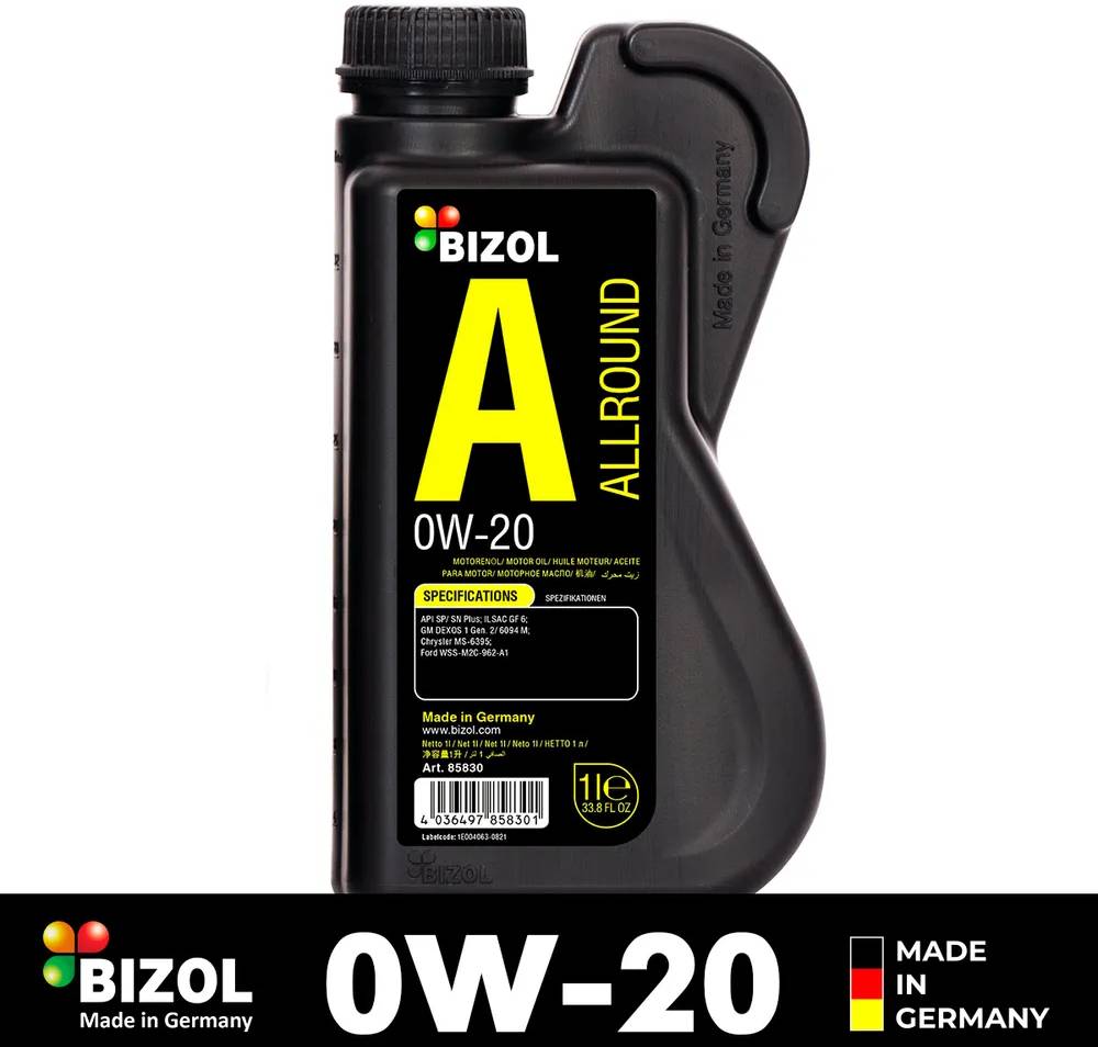 Масло моторное hc-синтетическое Bizol Allround 0W-20 1л