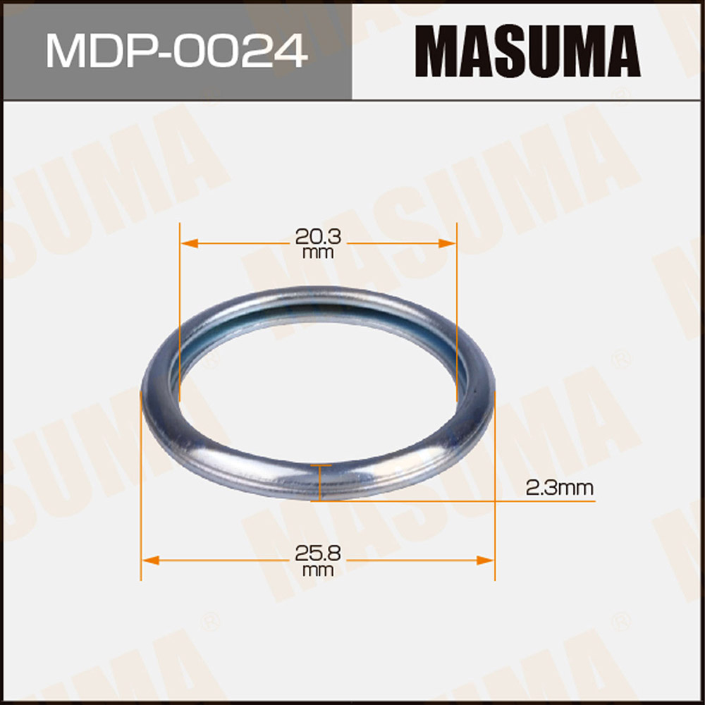 Шайба (прокладка) маслосливной пробки Masuma MDP-0024